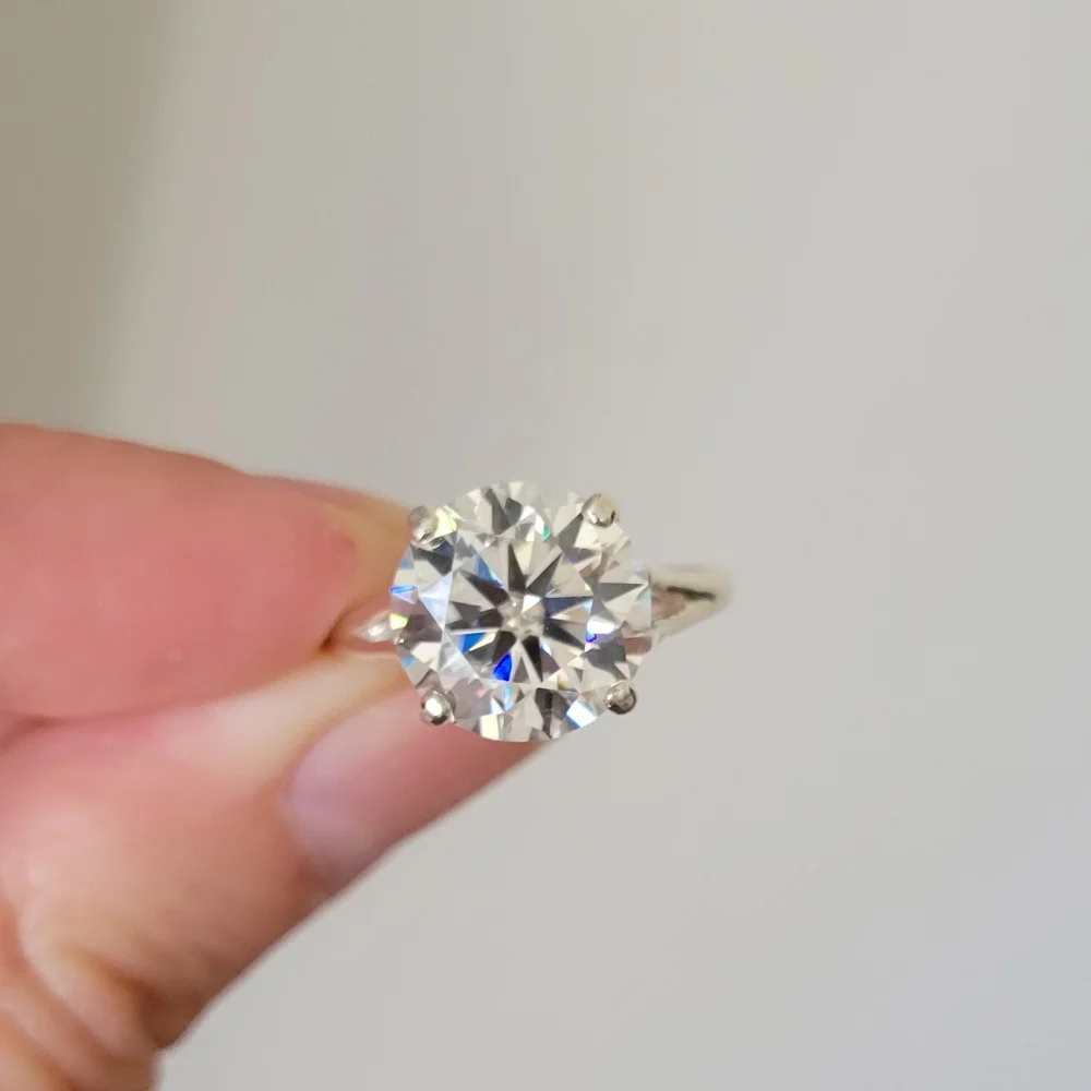 New 5ct Certified Moissanite Engagement Ring - Picture 7 of 12